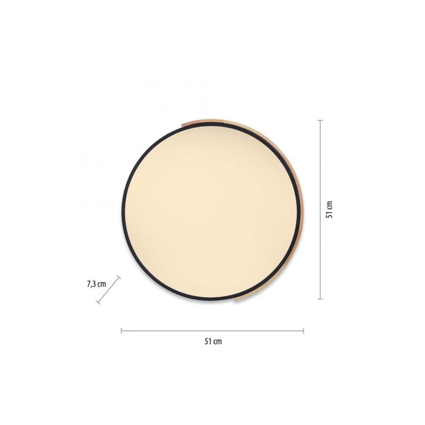 Paul Neuhaus 6071-18 - LED loftlampe dæmpbar Q-PIATO LED/35W/230V diameter 51 cm 2700-5000K Wi-Fi + fjernbetjening