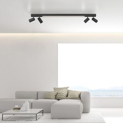 Paul Neuhaus 6121-13 - LED spotlampe dæmpbar PURE 4xLED/4W/230V + LED/9W 2700-5000K + fjernbetjening
