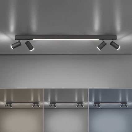 Paul Neuhaus 6121-13 - LED spotlampe dæmpbar PURE 4xLED/4W/230V + LED/9W 2700-5000K + fjernbetjening