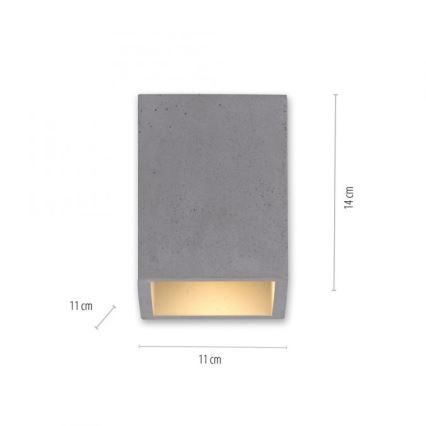 Paul Neuhaus 6161-22 - Spotlampe ETON 1xGU10/10W/230V beton