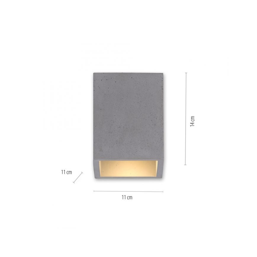 Paul Neuhaus 6161-22 - Spotlampe ETON 1xGU10/10W/230V beton