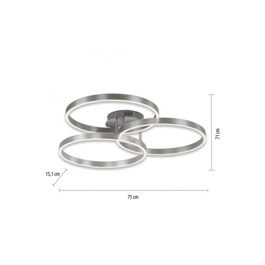 Paul Neuhaus 6233-55 - LED loftlampe dæmpbar PAAN LED/45,5W/230V 2700-5000K + fjernbetjening