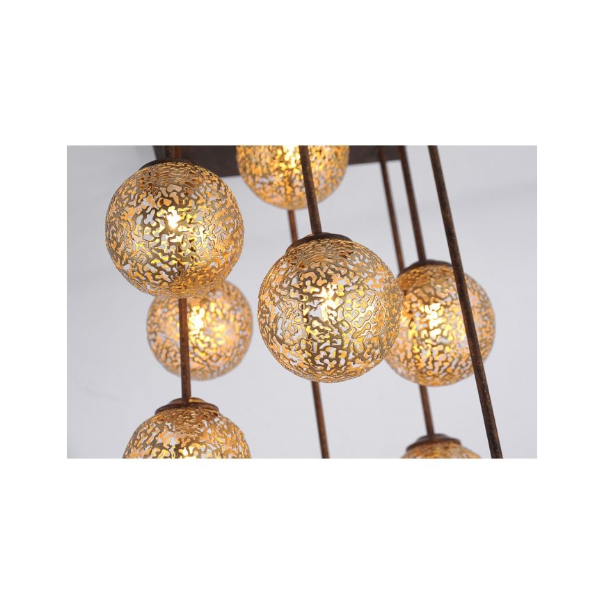 Paul Neuhaus 6238-48 - Pendellampe GRETA 9xG9/40W/230V