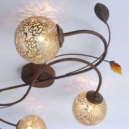 Paul Neuhaus 6395-48 - Fastmonteret lysekrone GRETA 4xG9/40W/230V