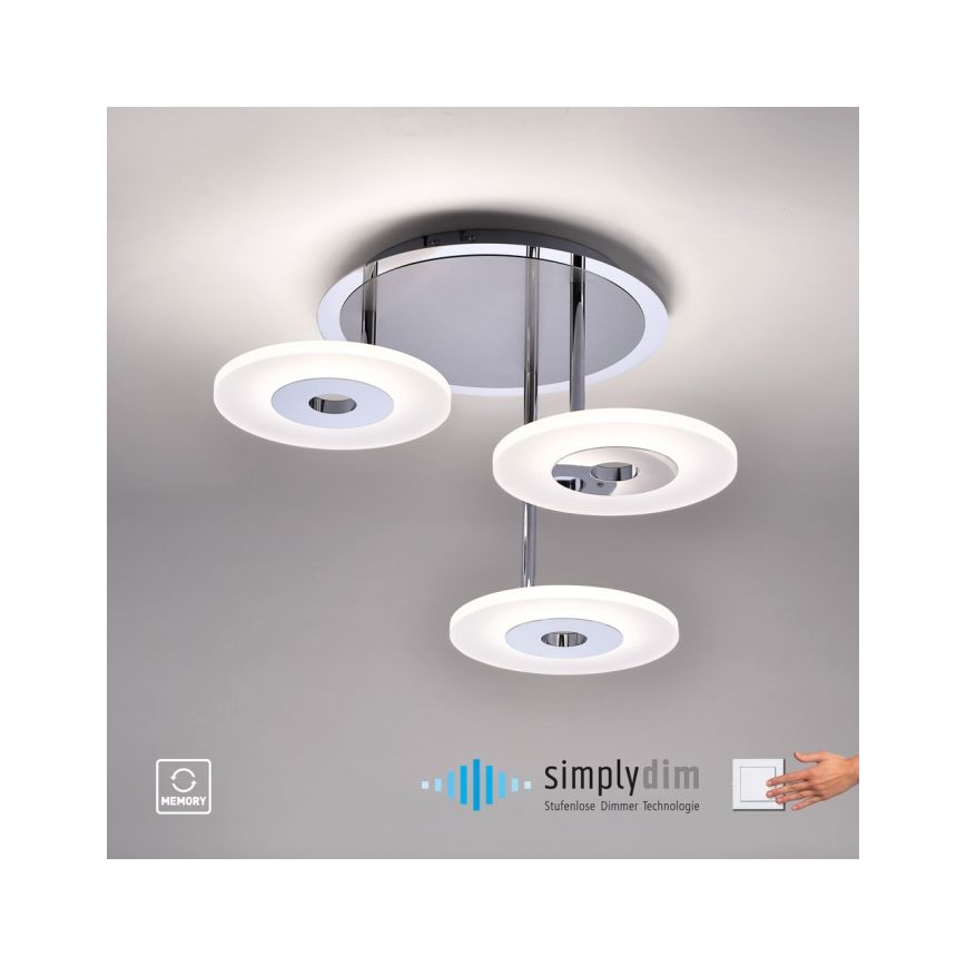 Paul Neuhaus 6446-55 - LED loftlampe dæmpbar ADALI 3xLED/13W/230V