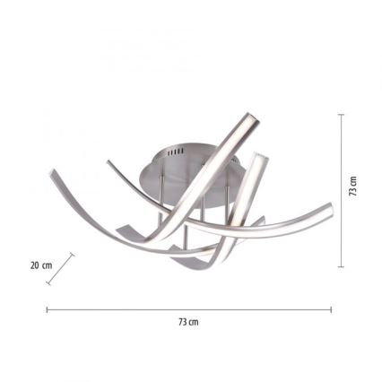 Paul Neuhaus 6474-55 - LED loftlampe dæmpbar LINDA 4xLED/7W/230V