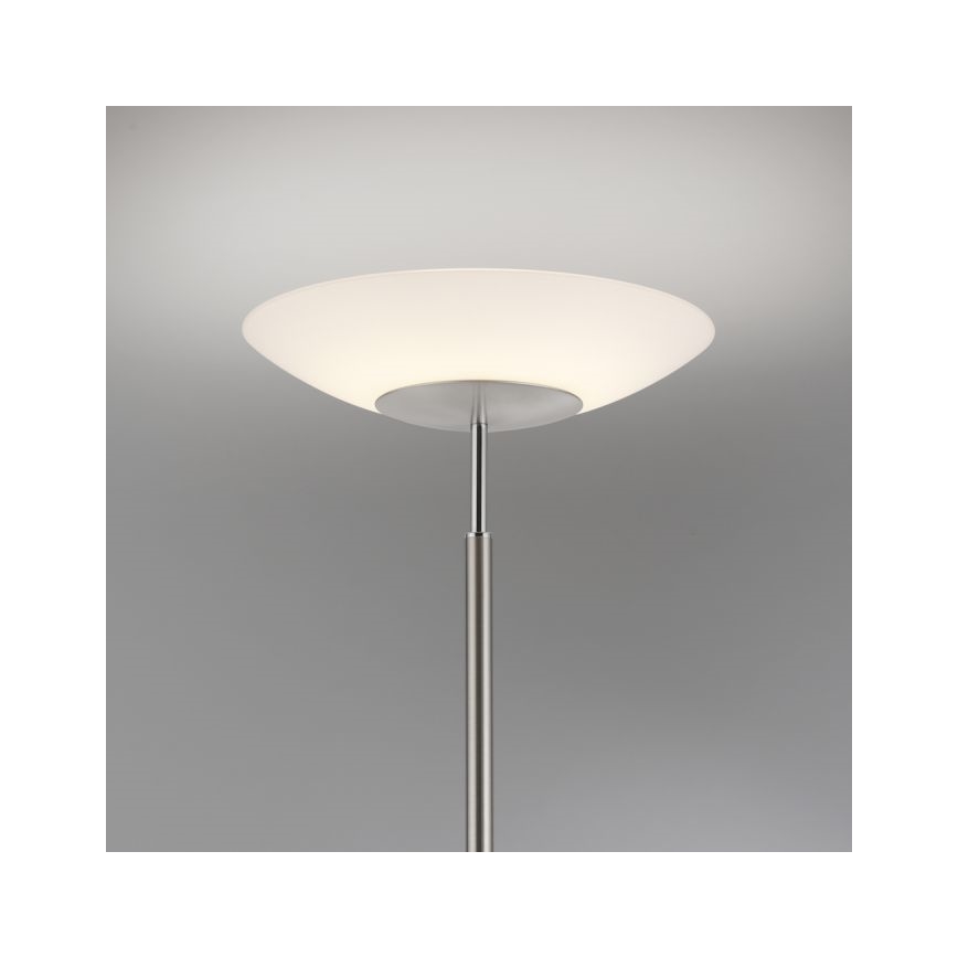 Paul Neuhaus 655-55 - LED gulvlampe dæmpbar ALFRED 1xLED/28W+1xLED/4W/230V skinnende krom
