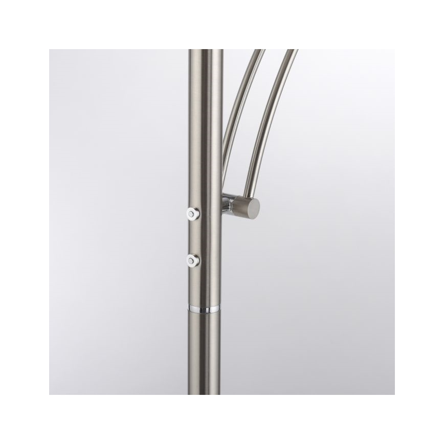 Paul Neuhaus 655-55 - LED gulvlampe dæmpbar ALFRED 1xLED/28W+1xLED/4W/230V skinnende krom