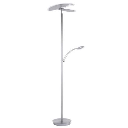 Paul Neuhaus 673-55 - Dæmpbar LED-gulvlampe ARTUR 2xLED/21W/230V+LED/6W blank krom