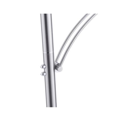 Paul Neuhaus 673-55 - LED gulvlampe dæmpbar ARTUR 2xLED/21W/230V+1xLED/6W skinnende krom