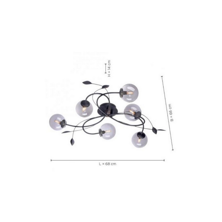 Paul Neuhaus 6737-18 - LED loftlampe WIDOW 6xG9/3W/230V