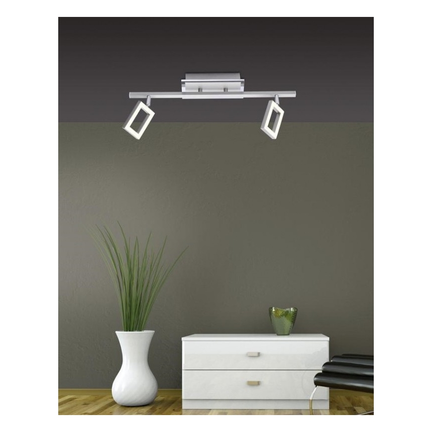 Paul Neuhaus 6958-55 - LED spotlampe INIGO 2xLED/4,2W/230V