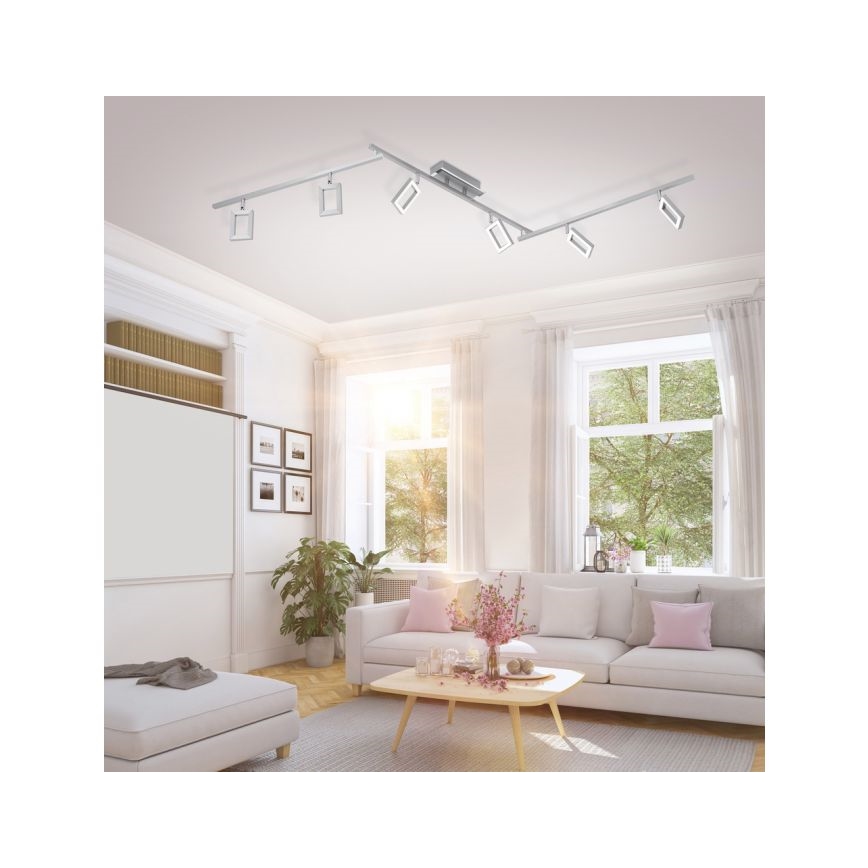 Paul Neuhaus 6965-55 - LED spotlampe dæmpbar INIGO 6xLED/4W/230V