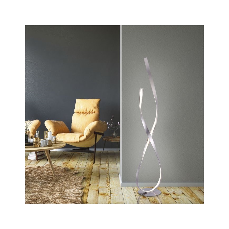 Paul Neuhaus 720-55 - LED gulvlampe dæmpbar LINDA LED/27W/230V skinnende krom