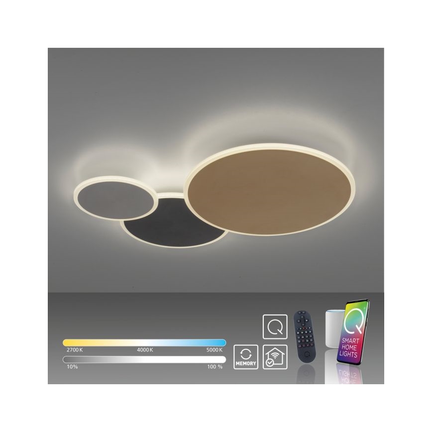 Paul Neuhaus 8007-70 - LED loftlampe dæmpbar Q-PIATO LED/35W/230V 2700-5000K Wi-Fi + fjernbetjening