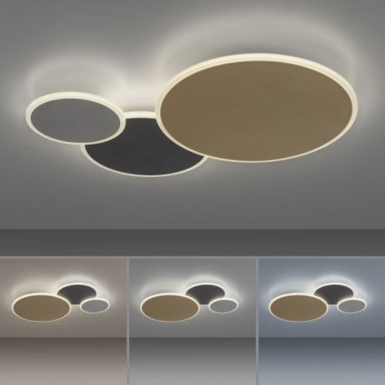 Paul Neuhaus 8007-70 - LED loftlampe dæmpbar Q-PIATO LED/35W/230V 2700-5000K Wi-Fi + fjernbetjening