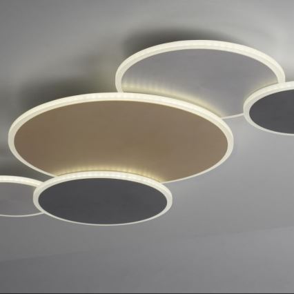 Paul Neuhaus 8008-70 - LED loftlampe dæmpbar Q-PIATO LED/49W/230V 2700-5000K Wi-Fi + fjernbetjening