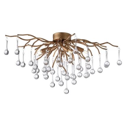 Paul Neuhaus 8090-11 - Loftlampe ICICLE 4xG9/40W/230V 30x60 cm messing