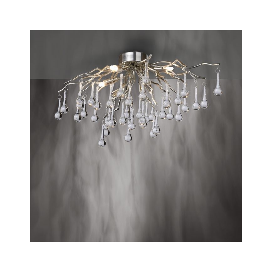 Paul Neuhaus 8090-55 - Loftlampe ICICLE 4xG9/40W/230V 30x60 cm skinnende krom