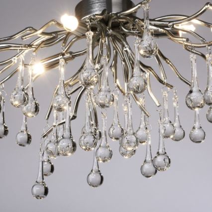 Paul Neuhaus 8090-55 - Loftlampe ICICLE 4xG9/40W/230V 30x60 cm skinnende krom