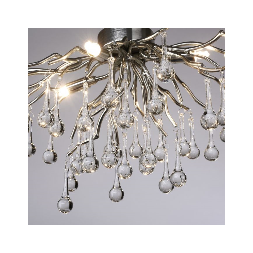 Paul Neuhaus 8090-55 - Loftlampe ICICLE 4xG9/40W/230V 30x60 cm skinnende krom