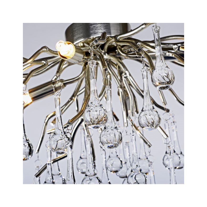 Paul Neuhaus 8090-55 - Loftlampe ICICLE 4xG9/40W/230V 30x60 cm skinnende krom