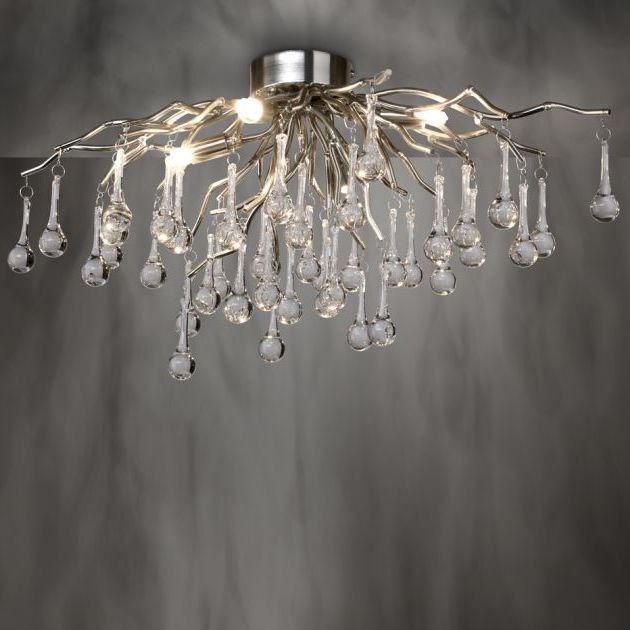 Paul Neuhaus 8090-55 - Loftlampe ICICLE 4xG9/40W/230V 30x60 cm skinnende krom
