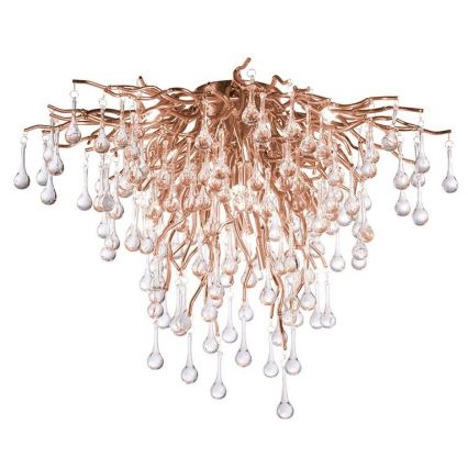 Paul Neuhaus 8091-11 - Loftlampe ICICLE 9xG9/40W/230V diameter 50 cm messing