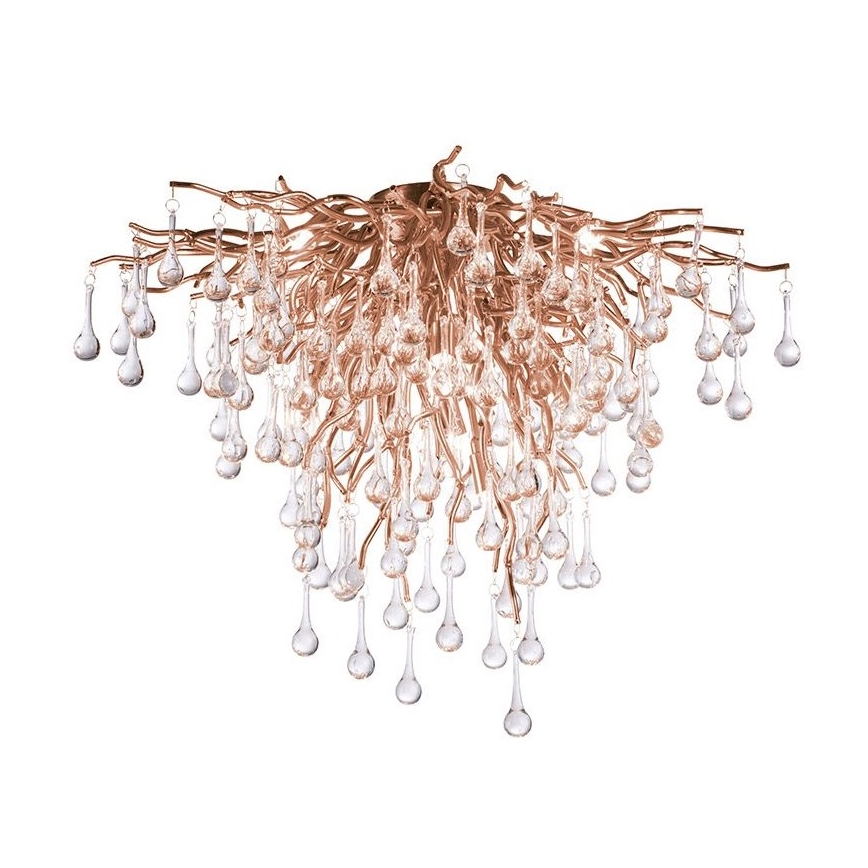 Paul Neuhaus 8091-11 - Loftlampe ICICLE 9xG9/40W/230V diameter 50 cm messing