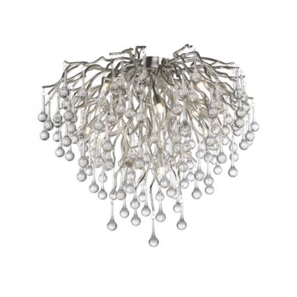 Paul Neuhaus 8091-55 - Loftlampe ICICLE 9xG9/40W/230V diameter 50 cm skinnende krom