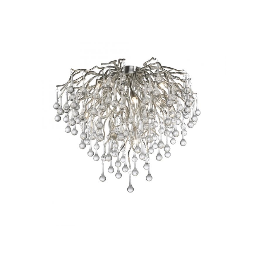 Paul Neuhaus 8091-55 - Loftlampe ICICLE 9xG9/40W/230V diameter 50 cm skinnende krom