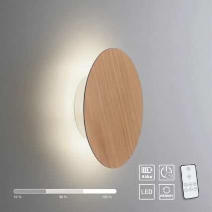 Paul Neuhaus 8152-79 - LED vægspot dæmpbar PUNTUA LED/1W/3,7V 2200 mAh + fjernbetjening