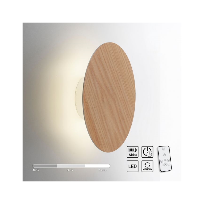 Paul Neuhaus 8153-79 - LED vægspot dæmpbar PUNTUA LED/1,3W/3,7V 2200 mAh + fjernbetjening