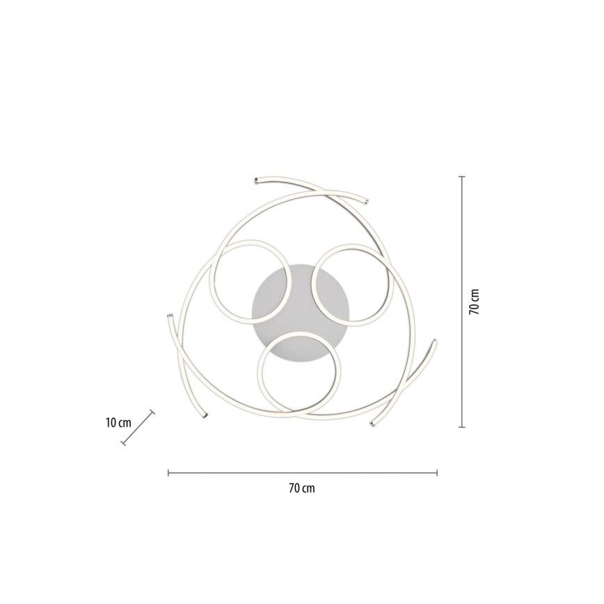 Paul Neuhaus 8165-55 - LED lysdæmper loftslampe DANILO 3xLED/12W/230V