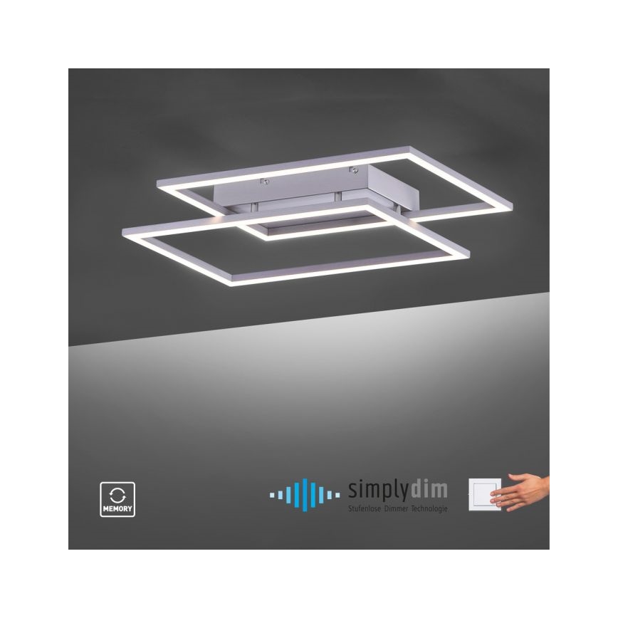 Paul Neuhaus 8192-55 - LED loftlampe dæmpbar INIGO 2xLED/12W/230V