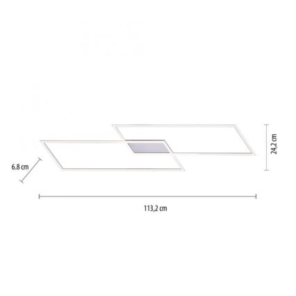 Paul Neuhaus 8194-55 - LED loftlampe dæmpbar INIGO 2xLED/20W/230V