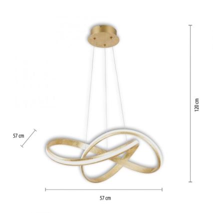 Paul Neuhaus 8291-12 - LED pendel dæmpbar MELINDA LED/30W/230V