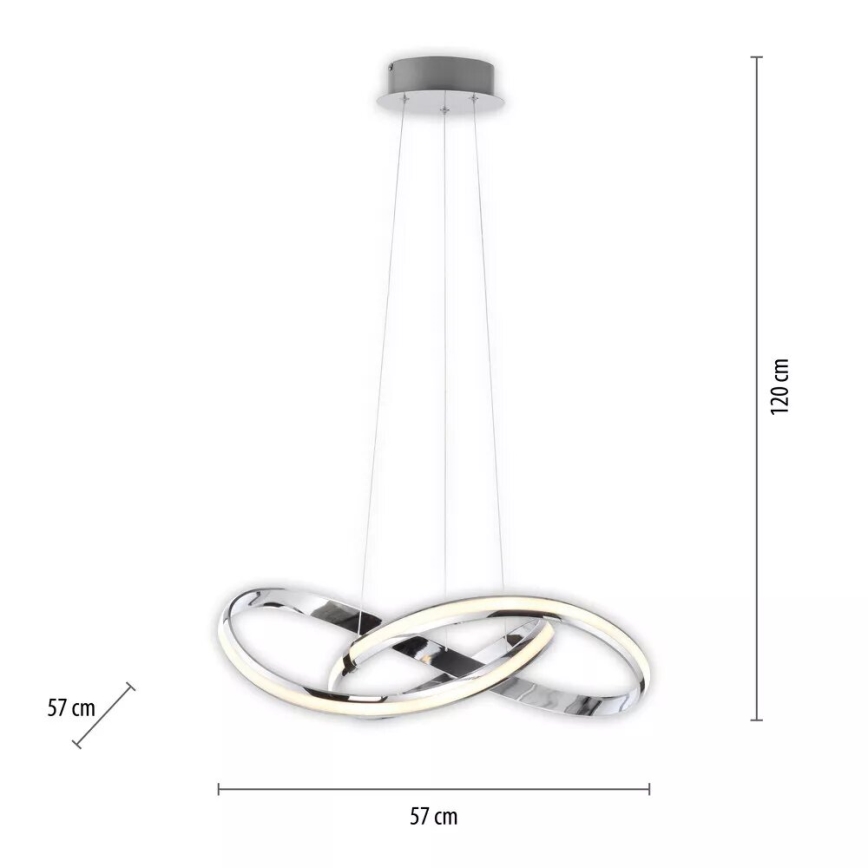 Paul Neuhaus 8291-17 - LED pendel dæmpbar MELINDA LED/30W/230V