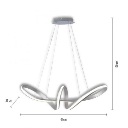 Paul Neuhaus 8292-55 - LED pendel dæmpbar MELINDA 1xLED/38W/230V