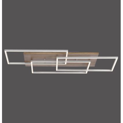 Paul Neuhaus 8330-79 - LED loftlampe dæmpbar PALMA 3xLED/12W/230V fyrretræ + fjernbetjening