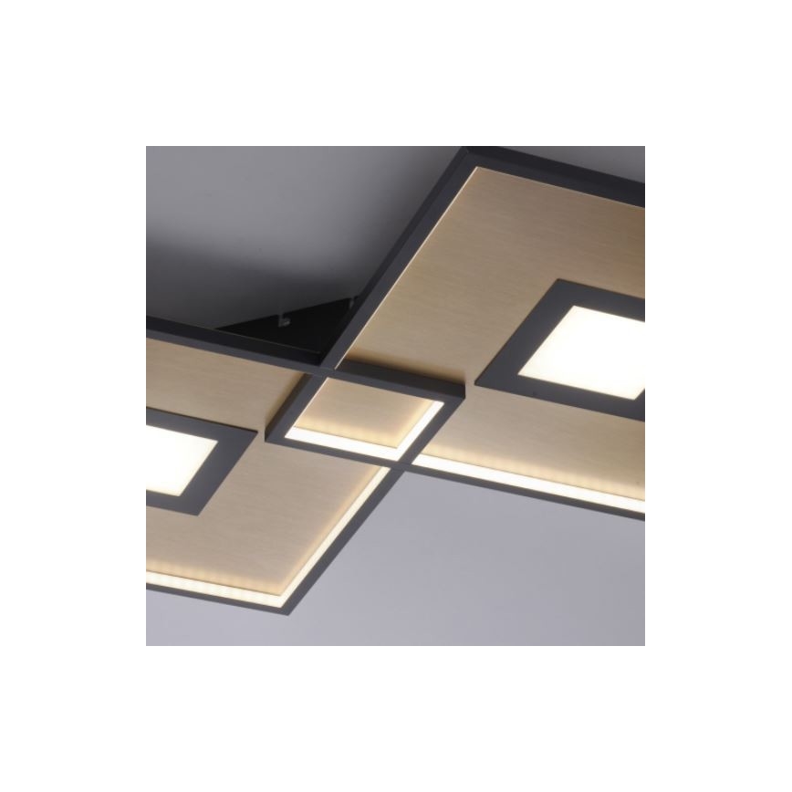 Paul Neuhaus - 8378-18 - LED loftlampe dæmpbar AMARA 1xLED/45W/230V + fjernbetjening guld