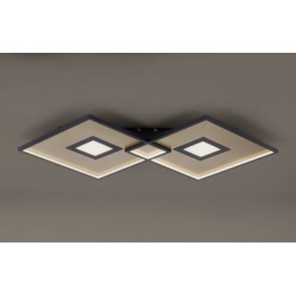 Paul Neuhaus - 8378-18 - LED loftlampe dæmpbar AMARA 1xLED/45W/230V + fjernbetjening guld