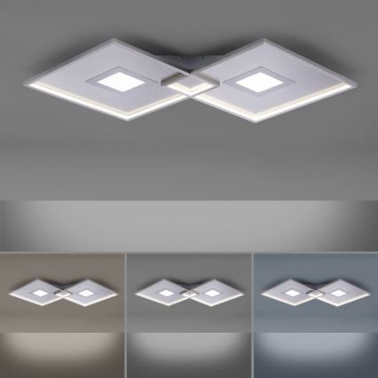 Paul Neuhaus 8378-55 - LED loftlampe dæmpbar AMARA LED/45W/230V skinnende krom + fjernbetjening