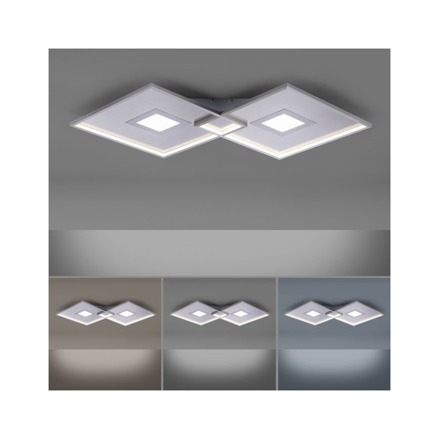Paul Neuhaus 8378-55 - LED loftlampe dæmpbar AMARA LED/45W/230V skinnende krom + fjernbetjening