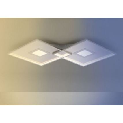 Paul Neuhaus 8378-55 - LED loftlampe dæmpbar AMARA LED/45W/230V skinnende krom + fjernbetjening