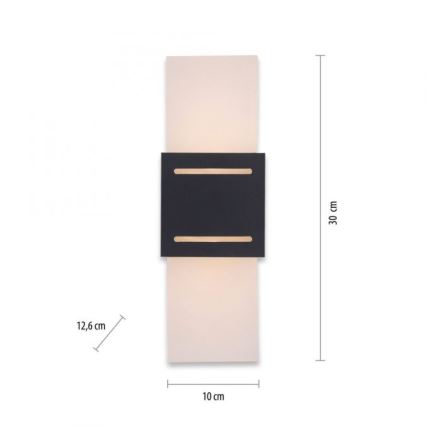 Paul Neuhaus 9007-13 - Væglampe ORMA 1xG9/40W/230V sort