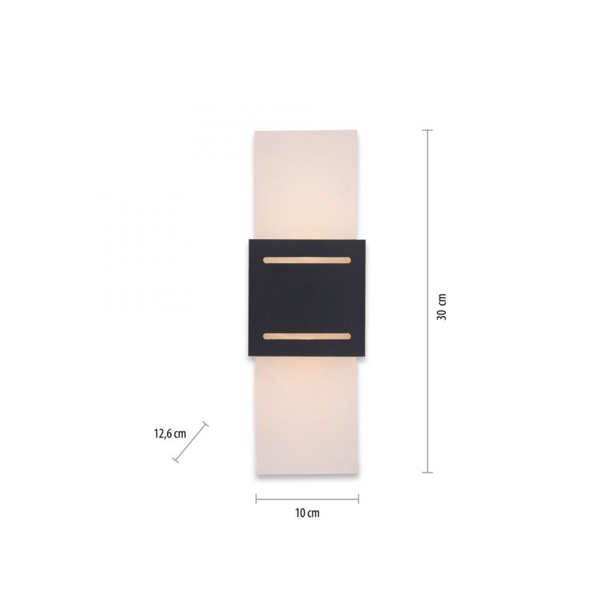 Paul Neuhaus 9007-13 - Væglampe ORMA 1xG9/40W/230V sort
