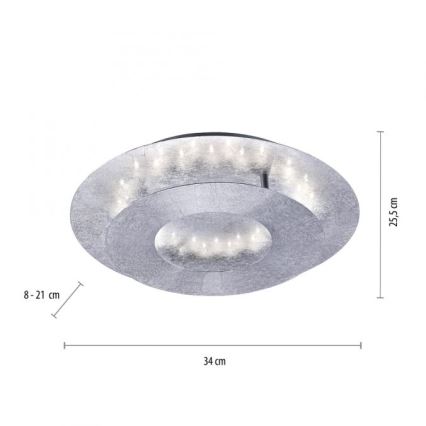 Paul Neuhaus 9011-21 - LED loftlampe NEVIS LED/6W/230V sølvfarvet