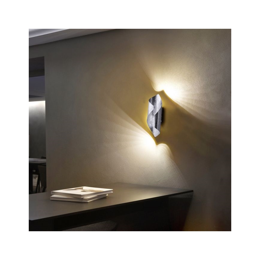 Paul Neuhaus 9030-21 - LED væglampe NEVIS LED/6W/230V sølvfarvet