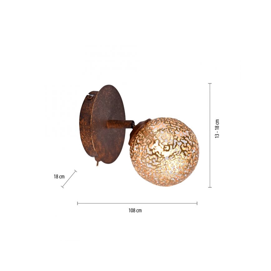 Paul Neuhaus 9031-48 - Vægspot GRETA 1xG9/40W/230V